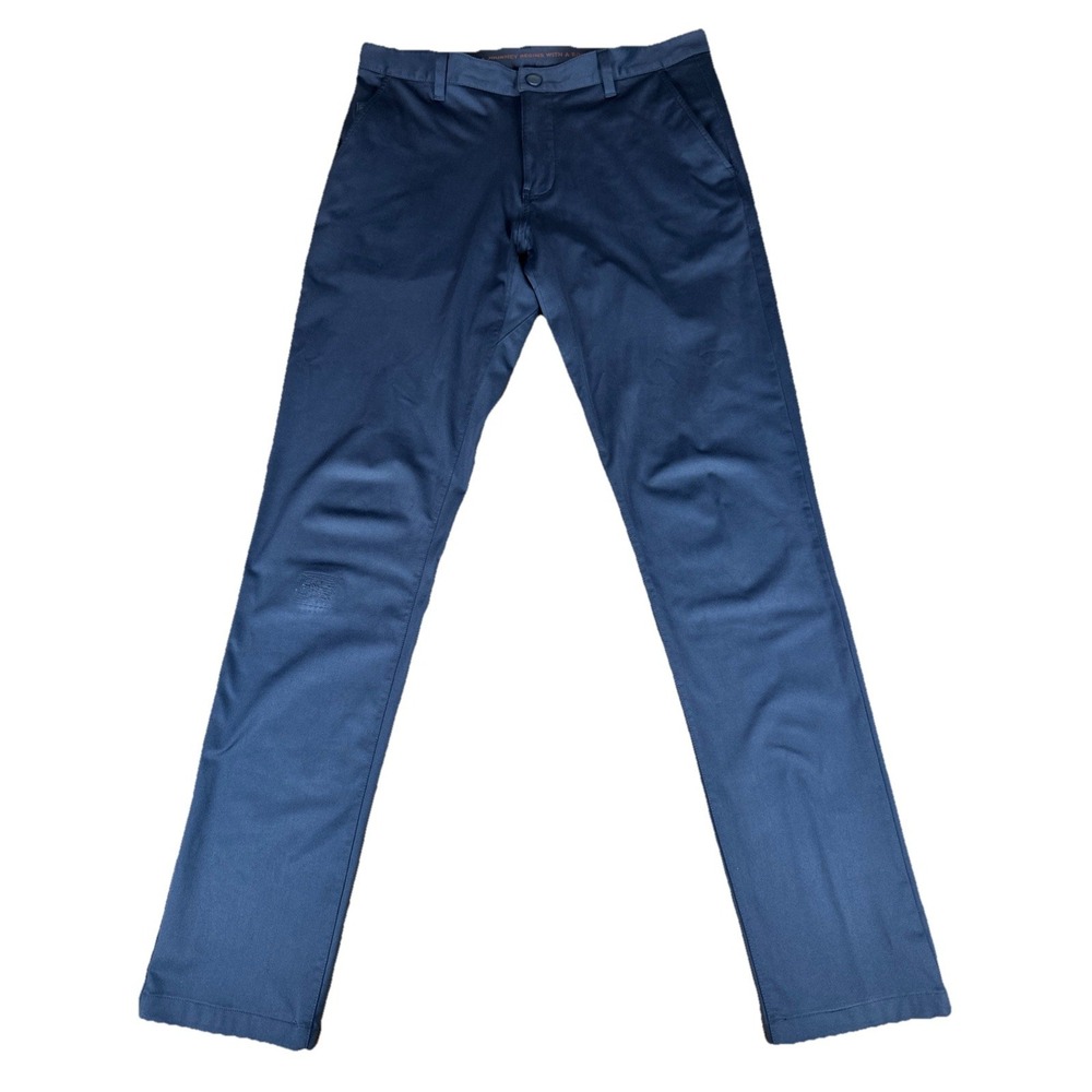 Rhone Commuter Chino Pants Men's 32x32 Navy Blue Stitched Knee